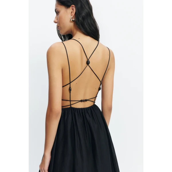 Aje Estelle Strappy Maxi Dress in Black | Maxi Dresses | Coveti