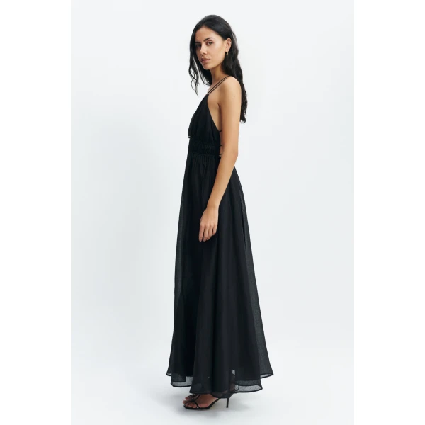 Aje Estelle Strappy Maxi Dress in Black | Maxi Dresses | Coveti