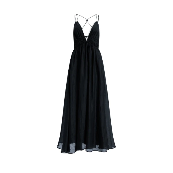 Aje Estelle Strappy Maxi Dress in Black | Maxi Dresses | Coveti