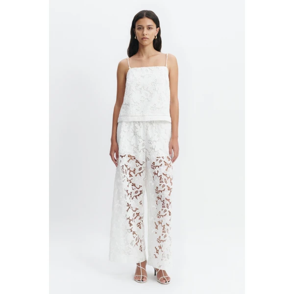 Aje Estelle Tie Back Top in White | Tops | Coveti