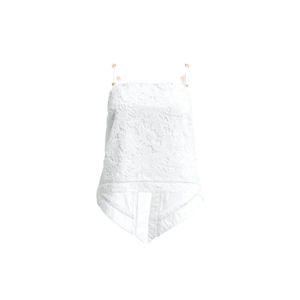 Aje Estelle Tie Back Top in White | Tops | Coveti