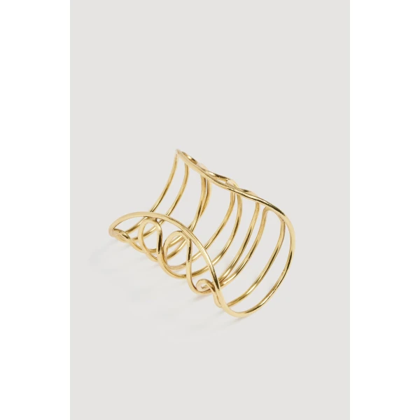 Aje Eterna Cuff in Gold | Bracelets | Coveti