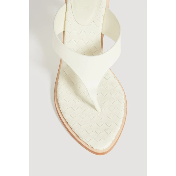 Aje Eternal Sculptural Heel Sandal in Ivory | Heels | Coveti