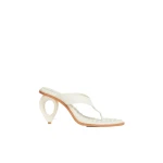 Aje Eternal Sculptural Heel Sandal in Ivory | Heels | Coveti