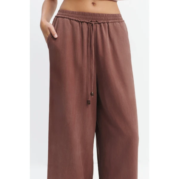 Aje Evie Relaxed Pant in Milk Chocolate | Pants | Coveti
