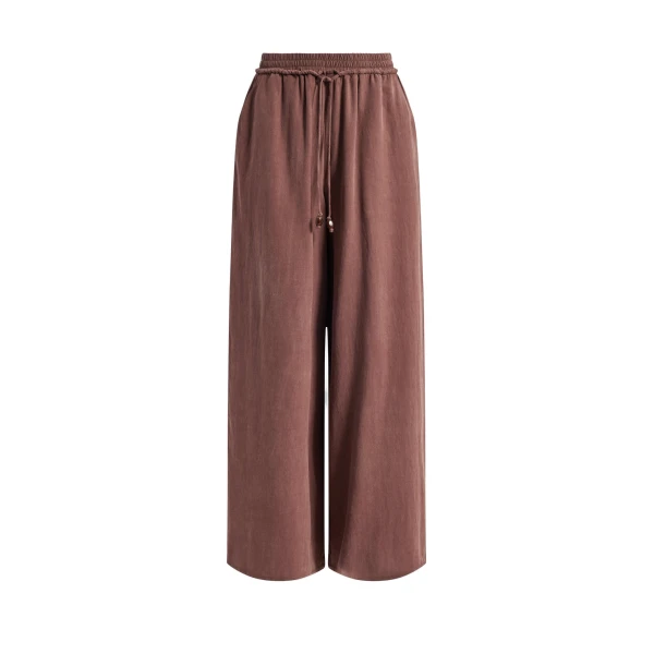 Aje Evie Relaxed Pant in Milk Chocolate | Pants | Coveti