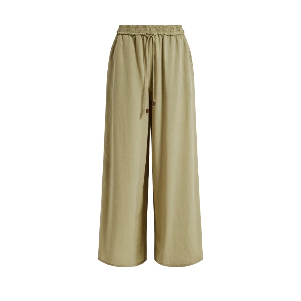 Aje Evie Relaxed Pant in Pale Olive | Pants | Coveti