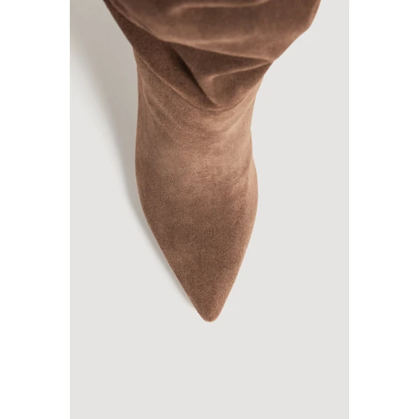 Aje Finn Slouchy Boot in Brown | Boots | Coveti