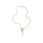 Aje Fliori Flower Necklace in Gold/Pearl | Necklace | Coveti