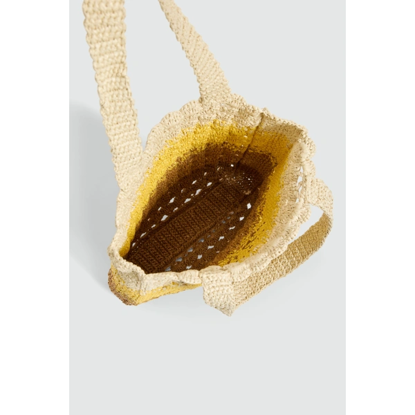 Aje Glade Crochet Tote in Sunrise Ombre | Totes & Top-Handle Bags | Coveti