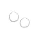 Aje Immy Hoops in Silver | Earrings | Coveti
