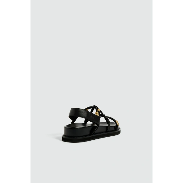 Aje Inda Chunky Sandal in Black | Sandals | Coveti