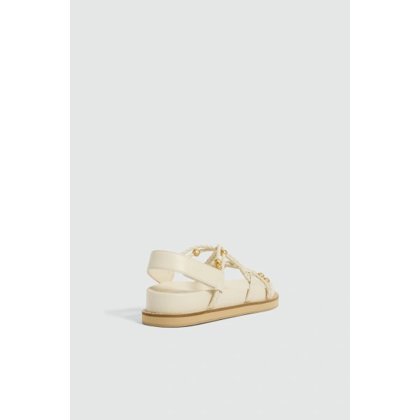Aje Inda Chunky Sandal in Ivory | Sandals | Coveti
