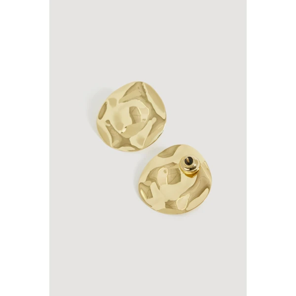 Aje Isabeau Small Disc Stud in Gold | Earrings | Coveti