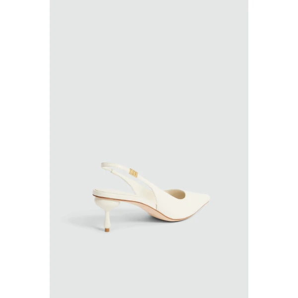 Aje Isadore Low Heel in Ivory | Heels | Coveti