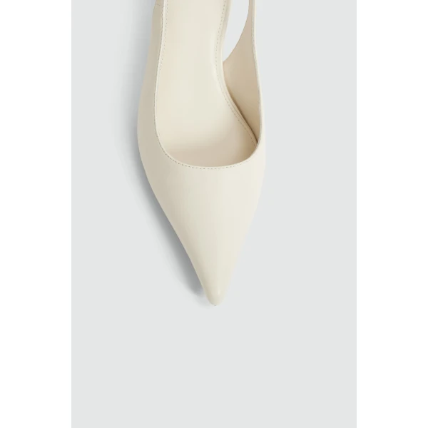 Aje Isadore Low Heel in Ivory | Heels | Coveti