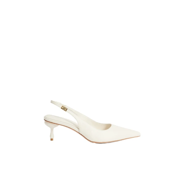 Aje Isadore Low Heel in Ivory | Heels | Coveti