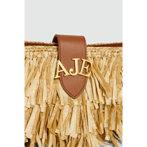 Aje Ischia Shoulder Bag in Natural | Shoulder & Crossbody Bags | Coveti