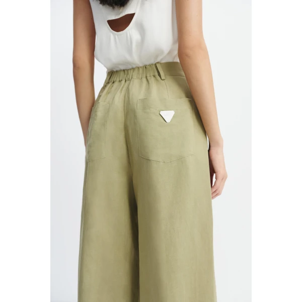 Aje Ivara Harem Pant in Pale Olive | Pants | Coveti