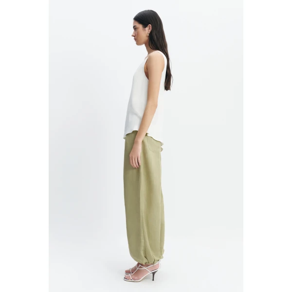 Aje Ivara Harem Pant in Pale Olive | Pants | Coveti
