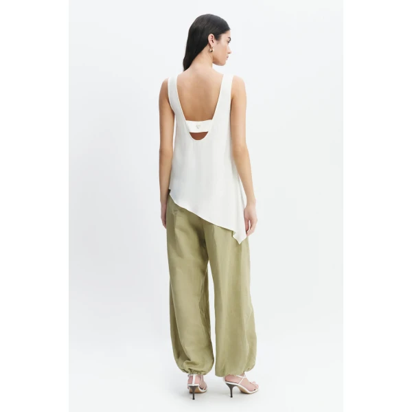 Aje Ivara Harem Pant in Pale Olive | Pants | Coveti