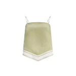 Aje Ivara Tie Back Top in Pale Olive | Tops | Coveti