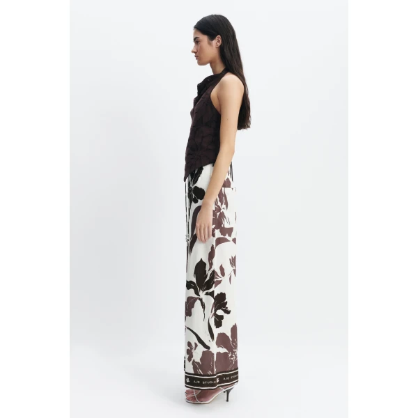 Aje Izzy Tie Back Top in Chocolate | Tops | Coveti