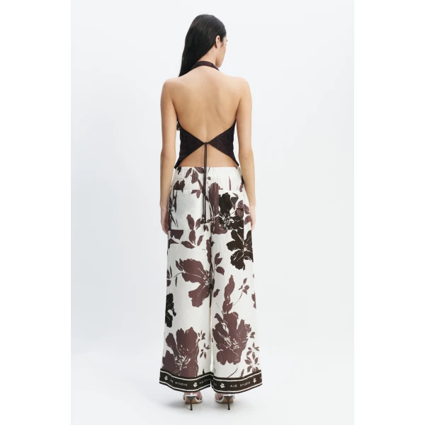 Aje Izzy Tie Back Top in Chocolate | Tops | Coveti