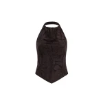Aje Izzy Tie Back Top Chocolate Aje Izzy Tie Back Top in Chocolate | Tops | Coveti