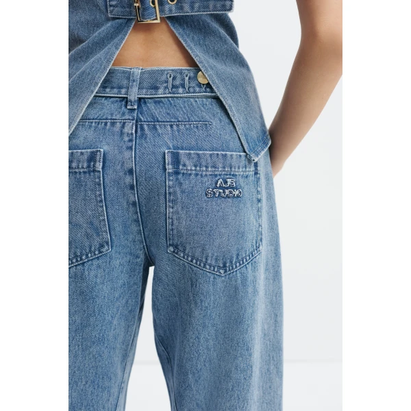 Aje Kendall Adjustable Jeans in Light Wash | Pants | Coveti