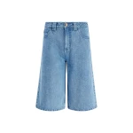 Aje Kendall Denim Jort in Light Wash | Tops | Coveti