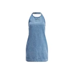 Aje Kendall Halter Mini Dress in Light Wash | Mini Dresses | Coveti