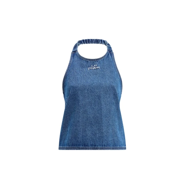 Aje Kendall Halter Top in Coastal Wash | Tops | Coveti