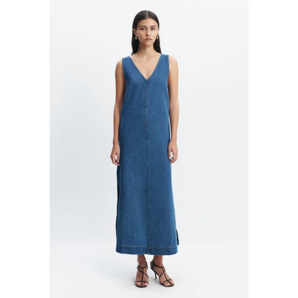 Aje Kendall Midi Dress in Coastal Wash | Midi Dresses | Coveti