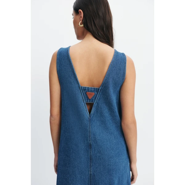 Aje Kendall Midi Dress in Coastal Wash | Midi Dresses | Coveti