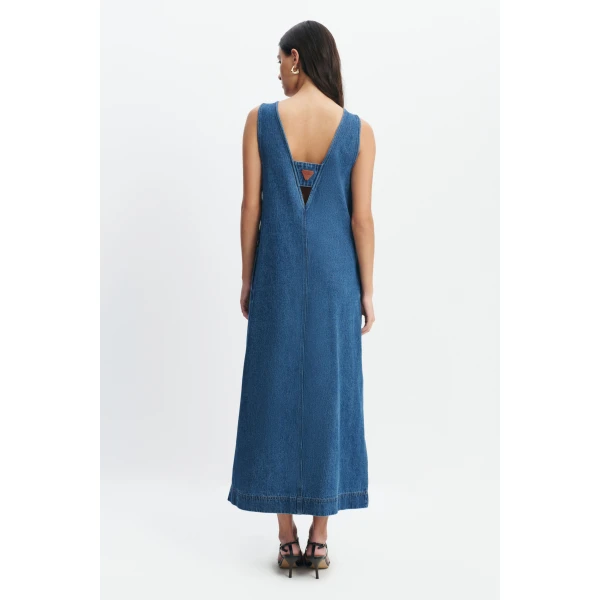 Aje Kendall Midi Dress in Coastal Wash | Midi Dresses | Coveti
