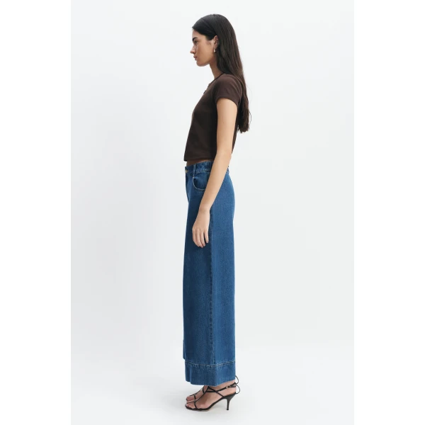 Aje Kendall Wide Leg Jean in Coastal Wash | Pants | Coveti