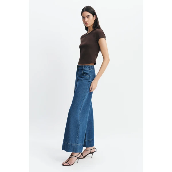 Aje Kendall Wide Leg Jean in Coastal Wash | Pants | Coveti
