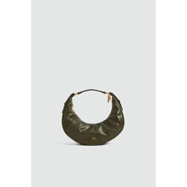 Aje Leaf Small Soft Shoulder Bag in Pine | Shoulder & Crossbody Bags | Coveti