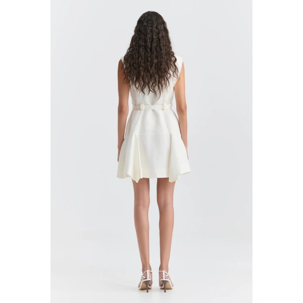 Aje Lenix Mini Dress in Ivory | Mini Dresses | Coveti
