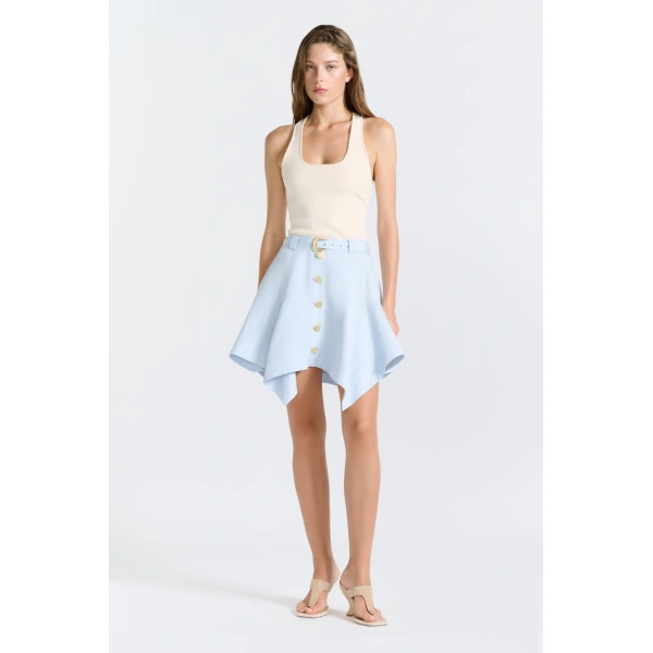 Aje Lenix Mini Skirt in Artic Blue | Skirts | Coveti