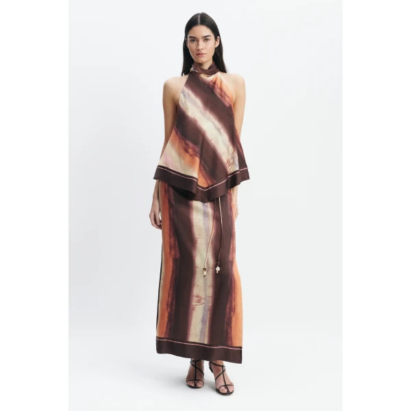 Aje Lindsey Tie Back Top in Mineral Horizon | Tops | Coveti