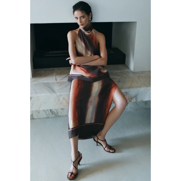 Aje Lindsey Tie Back Top in Mineral Horizon | Tops | Coveti