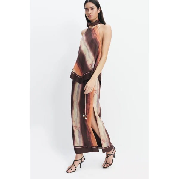 Aje Lindsey Tie Back Top in Mineral Horizon | Tops | Coveti