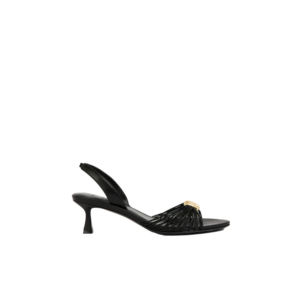 Liora Strappy Buckle Low Heel