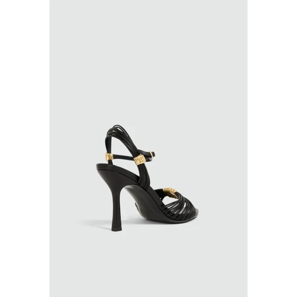 Aje Liora Strappy Heel in Black | Heels | Coveti