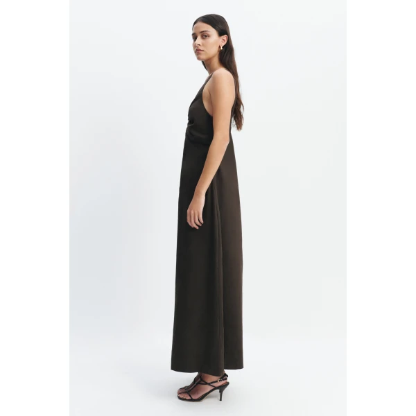Aje Luca Maxi Dress in Chocolate | Maxi Dresses | Coveti