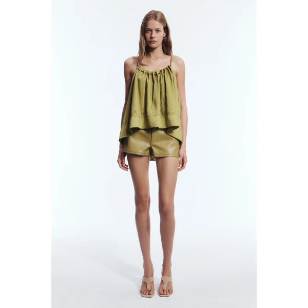 Aje Lucera Cami in Avocado | Tops | Coveti
