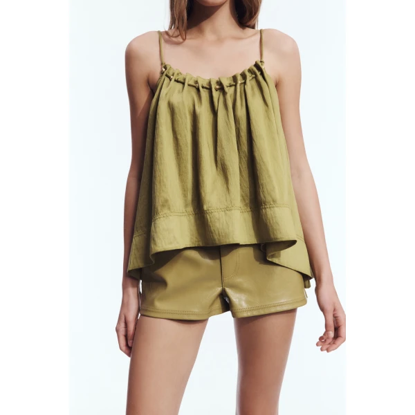 Aje Lucera Cami in Avocado | Tops | Coveti
