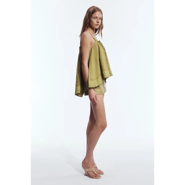 Aje Lucera Cami in Avocado | Tops | Coveti
